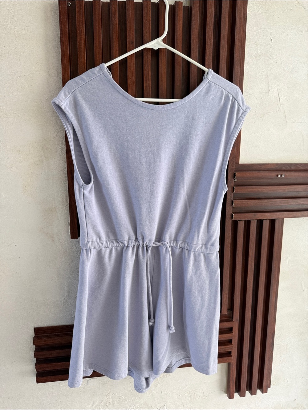 H&M Light Lavender Sleeveless Drawstring Romper